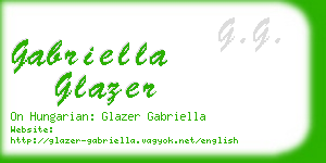 gabriella glazer business card